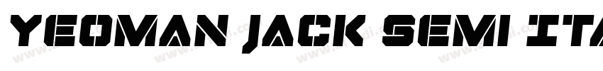 Yeoman Jack Semi Ita字体转换